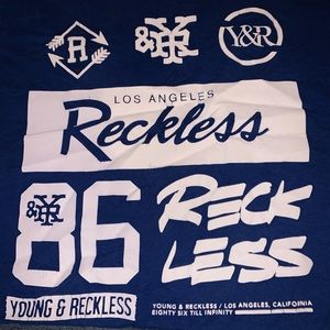 Young & Reckless Blue Tee